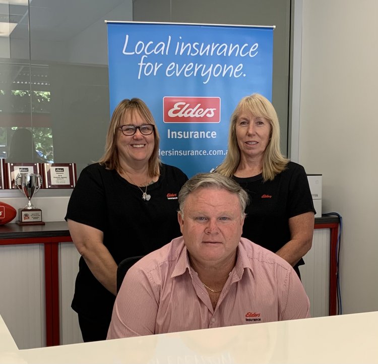 Elders insurance team members at Elders Insurance Yorke Peninsula office